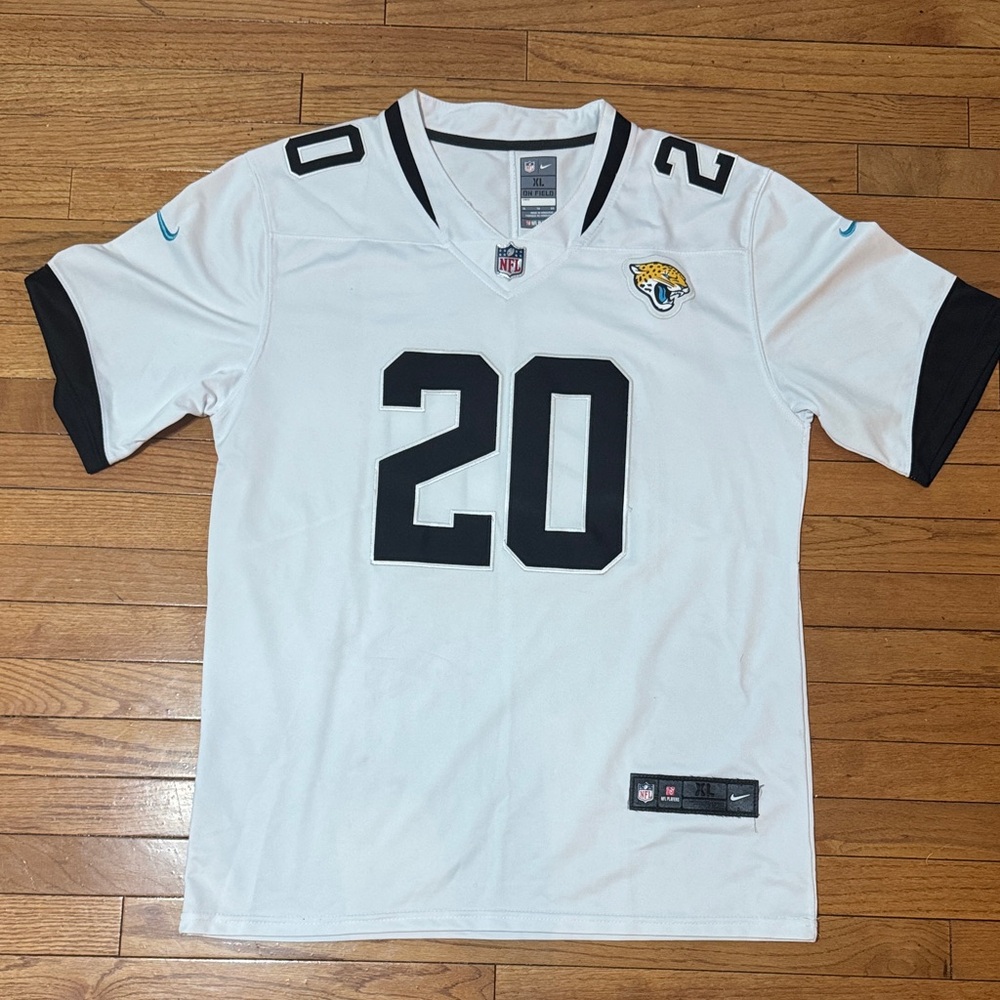 DUUUUVAL Jags White and Black Men's  Ramsey Jersey